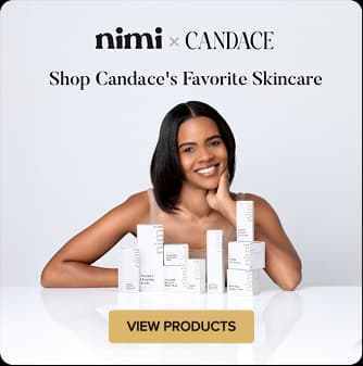 Advertisement for https://www.nimiskincare.com/pages/candace